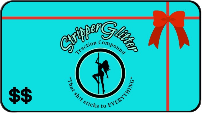 Stripper Glitter Gift Card