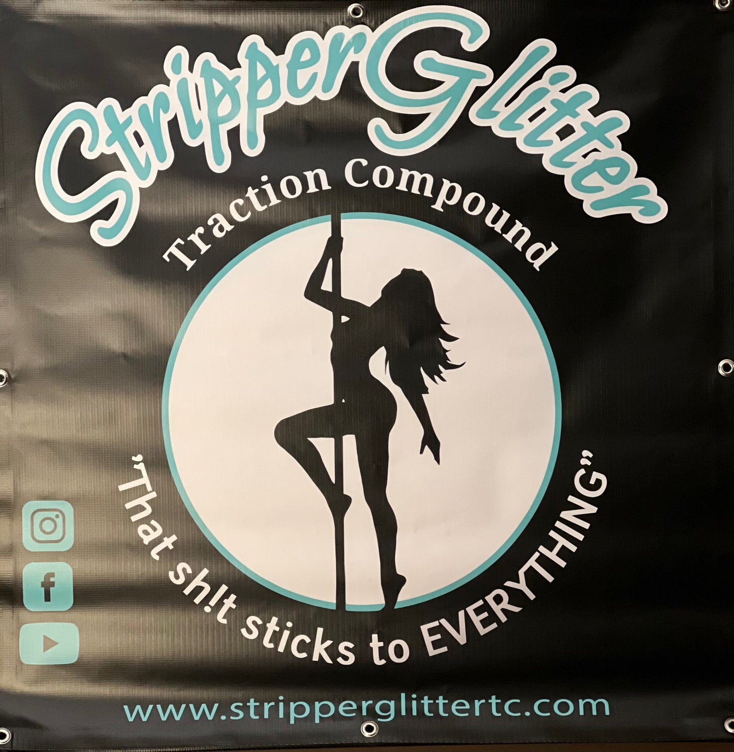 Stripper Glitter Banner 3X3